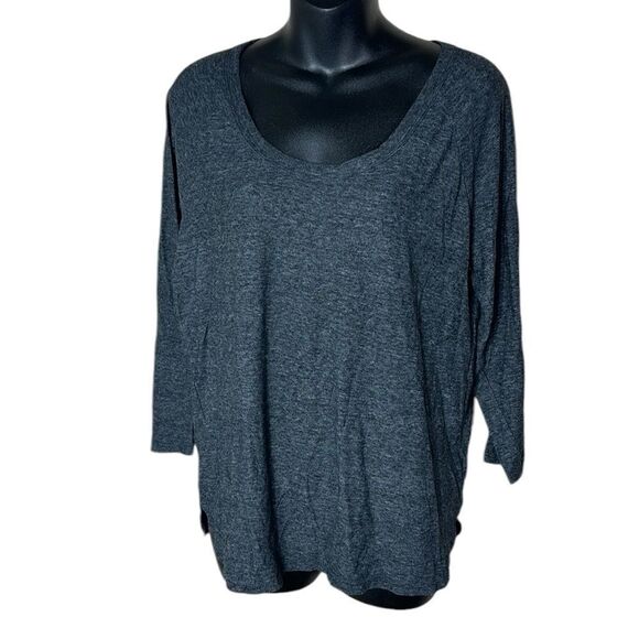Standard James perse women’s grey scoop neck long sleeve tee size 3 - Picture 1 of 5